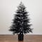 6ft. Artificial Halloween Real Touch Black Norfolk Pine Christmas Tree with Natural Look